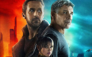 Ryan Gosling, Harrison Ford and Mackenzie Davis in Blade Runner 2049